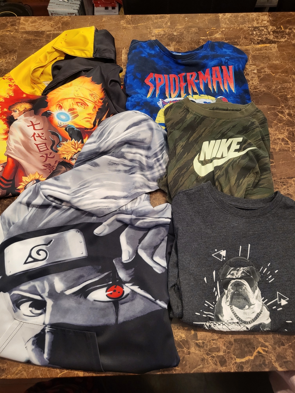 Nike & Anime & Spider Men Hoodie & Long Sleeve Shirts